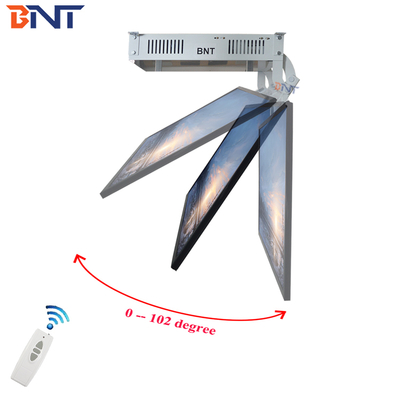 Smart Electric Controllers Tv Mount Adjustable Mechanism Bracket Flip Down 32 46 55 75 85 Inch Motorized Ceiling TV Lift