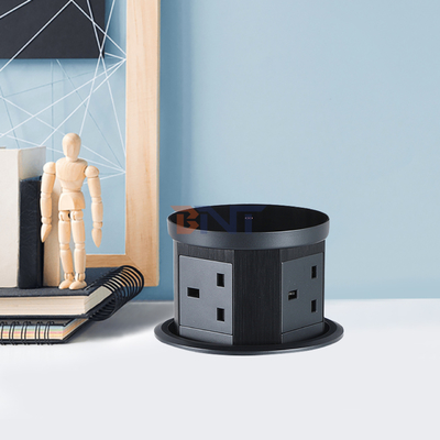 USB A+C Fast Charging Wireless Charger 3 Power Outlets Pop-Up Desktop Kitchen Socket UK Plug Standards Tabletop