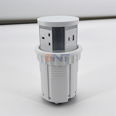 USB A+C Fast Charging Wireless Charger 3 Power Outlets Pop-Up Desktop Kitchen Socket UK Plug Standards Tabletop