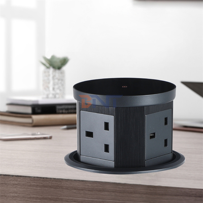 New 18W Wireless Charging Desktop Socket Pneumatic Lift Four Surface Mount Top UK 16A Rated Current IP44 3 for UK