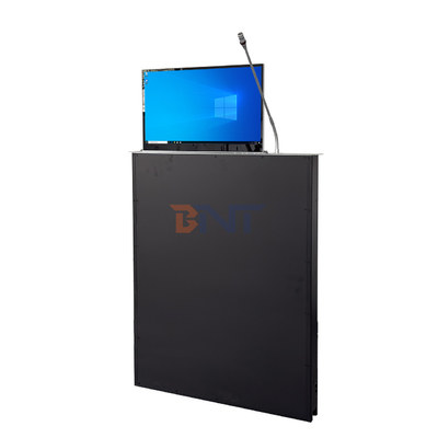 17.3 Inch Hidden Motorized Lift Mechanism Monitor Paperless Conference System LCD Monitor Lift & Multiple Function Equipment