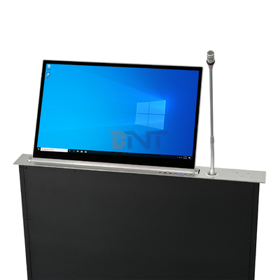 Automatic Motorized Flip-up Screen Lift Mechanism for Board Table Concealed Computer Monitor Lift for Audio Conference System