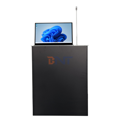 Automatic Motorized Computer Monitor Lift Mechanism Hidden Flip-Up Screen for Board Table for Presentation Video Translation