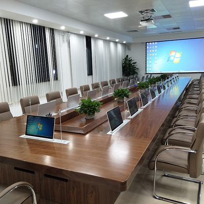 Professional Conference Motorized Pop up Monitor Hidden Desk Lcd Monitor Lift Mechanism
