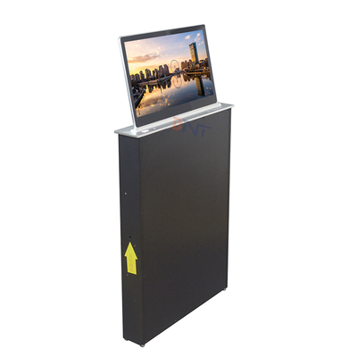 Conference Table Motorized Retractable Pop up Monitor LCD Monitor Lift With Anti-pinch Hand Protection
