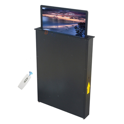 Conference Table Motorized Retractable Pop up Monitor LCD Monitor Lift With Anti-pinch Hand Protection
