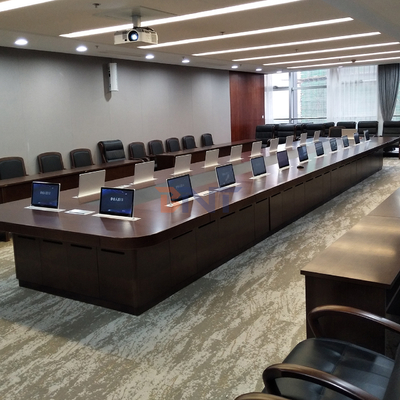 BNT 17.3" Retractable Touch Screen Hidden in Meeting Table Flip up Lcd Monitor Lift/conference Table Pop up Lcd Monitor Lift