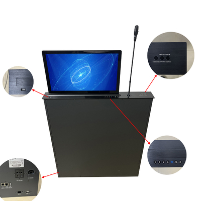 BNT 17.3" Retractable Touch Screen Hidden in Meeting Table Flip up Lcd Monitor Lift/conference Table Pop up Lcd Monitor Lift