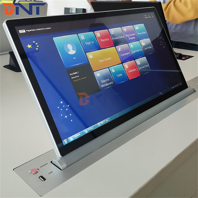 Motorized Monitor Lift for Conference Table Flip up LCD Monitor Lift Mechanism