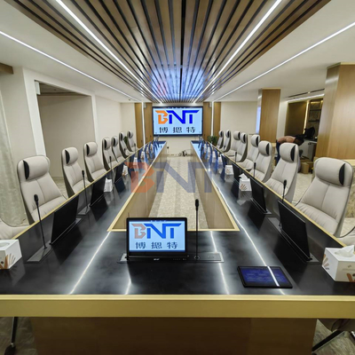 BNT 17 3 Retractable Touch Screen Hidden in Meeting Table Flip up LCD Monitor Lift