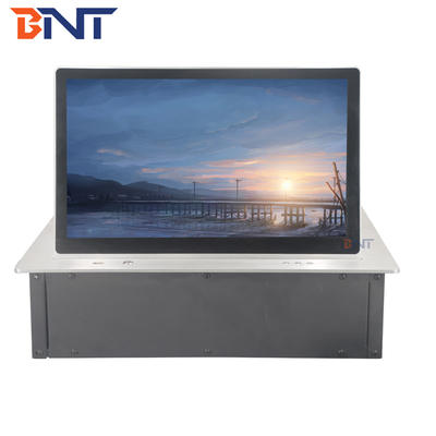 Intelligent Conference System Electric Flip up Monitor Lift Mechanism With 15.6 Inch Touch Screen