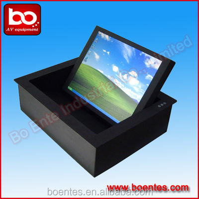 Intelligent Conference System Electric Flip up Monitor Lift Mechanism With 15.6 Inch Touch Screen