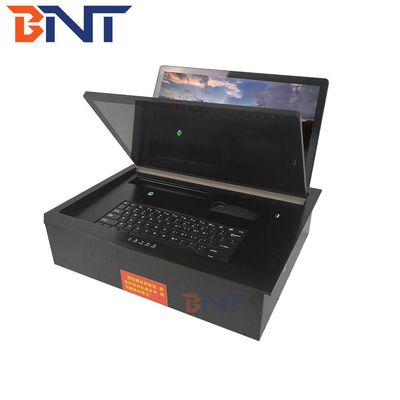 BNT Displayer 0~120 Degree Angle Lcd Motorized Flip up Device the Top Surface Monitor Lift With Button Used in Video System
