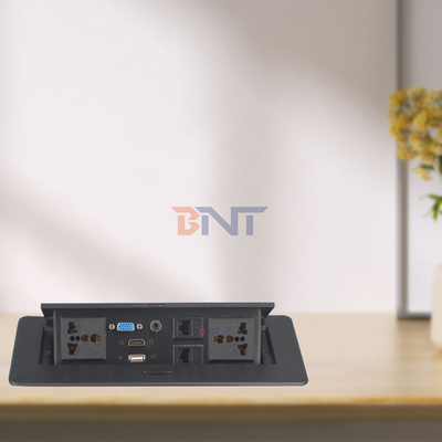 Multi-function Desktop Socket Pop up Hidden Socket for Office With 2 Universal Power Interface USB Charging