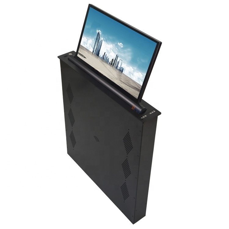 BNT Ultra Thin Design Build in 17.3 Inch Retractable Monitor Motorized Pop up Lcd  Lift for Conference System